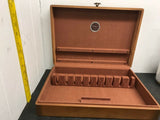 VINTAGE NAKEN FLATWARE WOODEN BOX NO SILVERWARE 16" X 11 1/2" X 3" HANDLE
