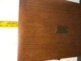 VINTAGE NAKEN FLATWARE WOODEN BOX NO SILVERWARE 16" X 11 1/2" X 3" HANDLE