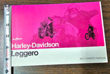 NOS AERMACCHI HARLEY-DAVIDSON AMF 1972 LEGGERO M-65 OWNERS MANUAL PART# 99477-72
