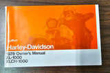 NOS AMF Harley XL 1000 XLCH 1000 1978 Owners Manual Sportster Ironhead 99466-78