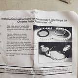 Kuryakyn Brake rotor Cover strip lights Halrey Touring FLH goldwing Bagger Ultra