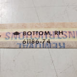 NOS Harley Davidson Gas Fuel Tank Decal FLH Shovelhead 1974 OEM Part # 61186-74