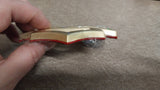 Gold CVO Gas Tank Emblems Badges Stickers Harley Davidson Bar Shield 3 1/2" Pr
