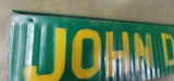 59x13 Rectangle Vintage Green Yellow John Deere Metal Sign Garage Decor Man Cave