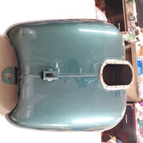 Harley 2001 FLHTCUI Ultra Classic Electra Road Glide Black Suede Green Fuel Tank