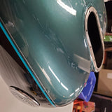 Harley 2001 FLHTCUI Ultra Classic Electra Road Glide Black Suede Green Fuel Tank