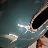 Harley 2001 FLHTCUI Ultra Classic Electra Road Glide Black Suede Green Fuel Tank