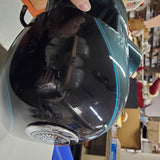 Harley 2001 FLHTCUI Ultra Classic Electra Road Glide Black Suede Green Fuel Tank