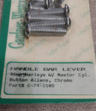 Handlebar Lever 1996^ Harley w/Master Cylinder Chrome Button Allens Screws New