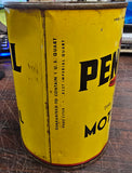 Vtg Pennzoil 100% Pure Pennsylvania Tough Film w/Z-7 Motor Oil Full 1 Qt Tin Can