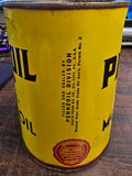 Vtg Pennzoil 100% Pure Pennsylvania Tough Film w/Z-7 Motor Oil Full 1 Qt Tin Can