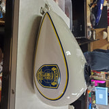 Harley 2008 FLHTPI Electra Glide Standard Police Clinton C Birch White Fuel Tank