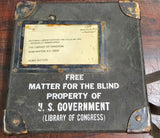 VTG Free Matter of the Blind U.S. Government Library of Congress Records Case