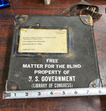 VTG Free Matter of the Blind U.S. Government Library of Congress Records Case