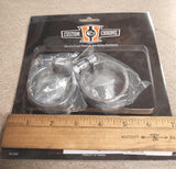 New Chrome Aircraft Style Exhaust Clamps 1957-1985 XL Sportster Harley 11101