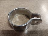 1 1/2 Chrome Exhaust Muffler Clamp British Custom Motorcycle Triumph BSA No Bolt