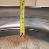 Santee Unpainted Undrill Custom 7.25" Roller Raw Steel Rear Fender Harley Bobber