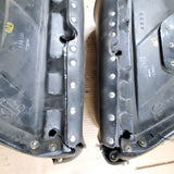 1997 Harley Black leather Studded Velcro Belt Buckle Saddlebags Nostalgia OEM