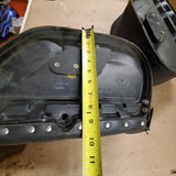 1997 Harley Black leather Studded Velcro Belt Buckle Saddlebags Nostalgia OEM