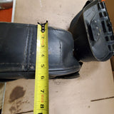 1997 Harley Black leather Studded Velcro Belt Buckle Saddlebags Nostalgia OEM
