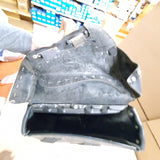 1997 Harley Black leather Studded Velcro Belt Buckle Saddlebags Nostalgia OEM