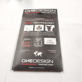 OneDesign Gas Tank Protect Grips HDR233 YAMAHA YZF-R1 1000 ABS 2015-2019 Black