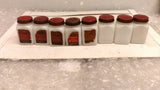 Antique Milk Glass Dutch Girl Spice Rack The Frank Tea and Spice Company