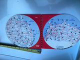 Vtg1969 Dist-O-Map Traveling Motoring Rotating Road Map Distomap Service Station