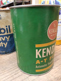 Vtg Kendall Automatic Transmission Fluid Type F Gas Station 1 Qt Cardboard Can