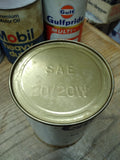 Vtg Gulfpride Motor Oil Sae 20 20W Gas Station Man Cave 1 Qt Cardboard Can Nice!