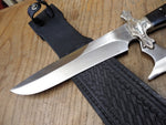 Vtg Fury 66002 Custom 12" 440 Stainless Steel Fixed Blade Knife w/Sheath Japan!