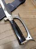 Vtg Fury 66002 Custom 12" 440 Stainless Steel Fixed Blade Knife w/Sheath Japan!