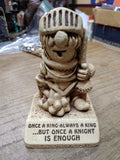 Vtg 1968 Paula Figurine Once A King Always A King But Once A Knight Is Enough