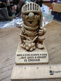 Vtg 1968 Paula Figurine Once A King Always A King But Once A Knight Is Enough