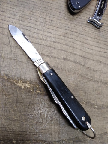 Vtg Ric-Nor Co 2 Blade Folding Jack Pocket Knife 3 Inch Blade Boston USA