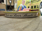 Vtg Schmidt's Light Beer As Beer Should Be Round Steel Serving Tray Philadelphia
