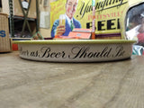 Vtg Schmidt's Light Beer As Beer Should Be Round Steel Serving Tray Philadelphia