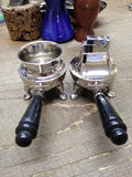 Vtg MCM Table Top Cigarette Holder Lighter Set ASR 3 Footed Rhodium Plate USA!