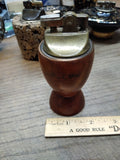 Vtg MCM Table Top Cigarette Lighter Cook Forest Park Pa Wooden Souvenir Japan!