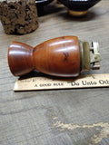 Vtg MCM Table Top Cigarette Lighter Cook Forest Park Pa Wooden Souvenir Japan!