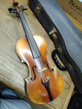 Vtg Unbranded Violin Antonius Stradivarius Copy 1/2 West Germany w/Lifton Case