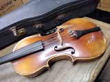 Vtg Unbranded Violin Antonius Stradivarius Copy 1/2 West Germany w/Lifton Case