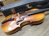 Vtg Unbranded Violin Antonius Stradivarius Copy 1/2 West Germany w/Lifton Case
