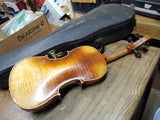Vtg Unbranded Violin Antonius Stradivarius Copy 1/2 West Germany w/Lifton Case