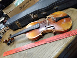 Vtg Unbranded Violin Antonius Stradivarius Copy 1/2 West Germany w/Lifton Case