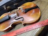 Vtg Unbranded Violin Antonius Stradivarius Copy 1/2 West Germany w/Lifton Case