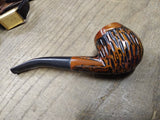 Vtg Unbranded Rusticated Bent Apple Smoking Tobacco Pipe Briar Good Condition!