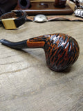 Vtg Unbranded Rusticated Bent Apple Smoking Tobacco Pipe Briar Good Condition!