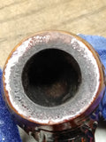 Vtg Unbranded Rusticated Bent Apple Smoking Tobacco Pipe Briar Good Condition!