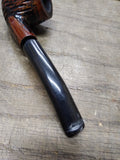 Vtg Unbranded Rusticated Bent Apple Smoking Tobacco Pipe Briar Good Condition!